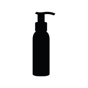 Bottle spray icon - black vector Stock Illustration
