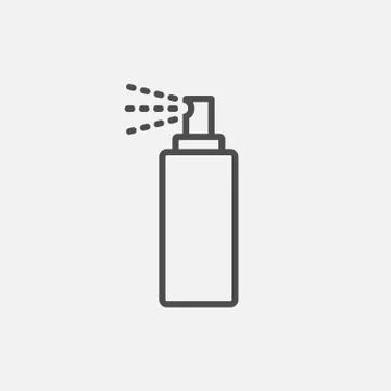 Bottle spray icon isolated on white background. Vector illustration. Stock Illustration