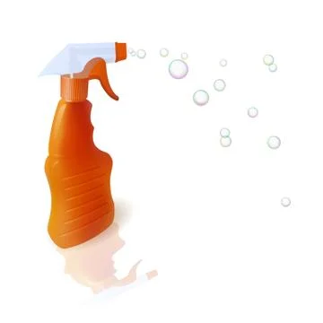 Bottle with sprayer. Stock Illustration