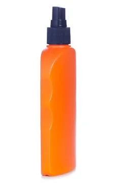 Bottle sunscreen spray Stock Photos