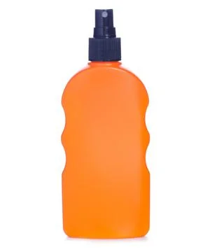 Bottle sunscreen spray Stock Photos