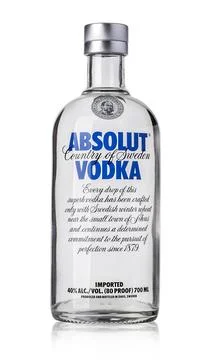 Bottle of Swedish vodka Illustrazione stock