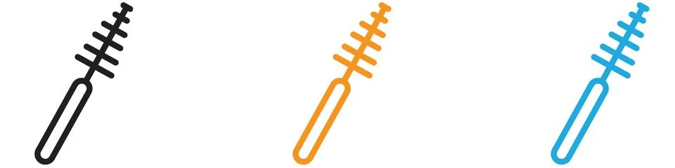 Bottle sweeper cleaning brush vector logo set collection for web app ui 스톡 일러스트