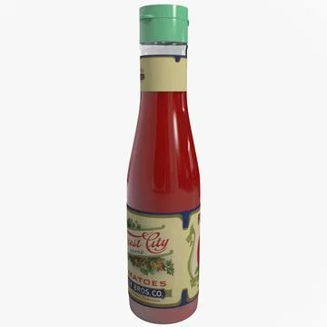 Bottle Tomatoes 3D Model
