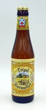 Bottle of Tripel Karmeliet Stock Photos