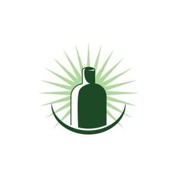 Bottle vector design template illustration Stock Illustration