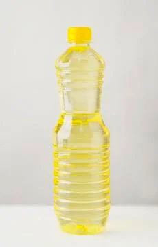 Bottle of vegetable oil Stock Photos
