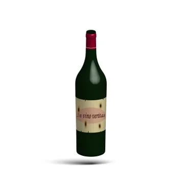 Bottle of vine Stock Illustration