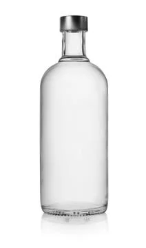Bottle of vodka isolated Stock Photos