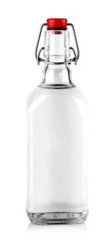 Bottle of vodka isolated on white background Stock Photos
