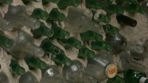 Bottle wall Stock Footage 30445687