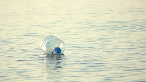 Bottle on Water Stock-Footage 27265263