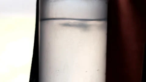 Bottle of water with ice close up Stock Footage 201864279