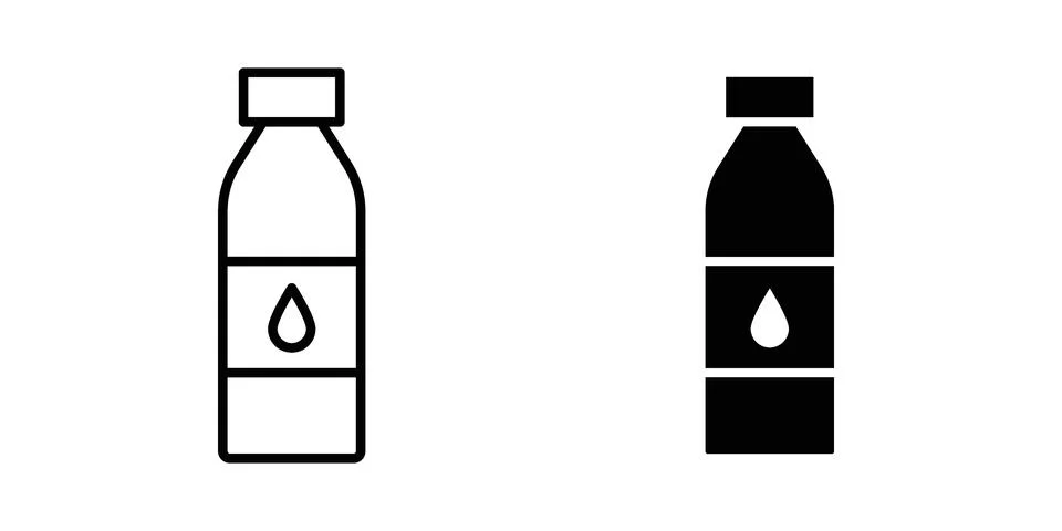 Bottle water icon vector design illustrations Stock Illustration