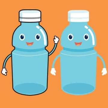 Bottle of water Illustrazione stock