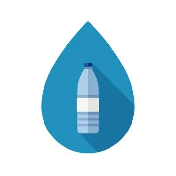 Bottle with water Stock Illustration