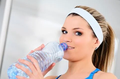 Bottle of water Foto stock