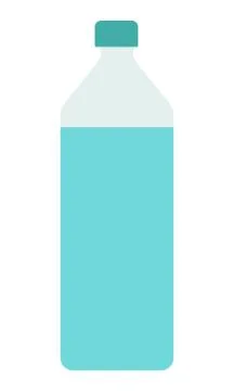 Bottle with water vector icon flat isolated Stock Illustration