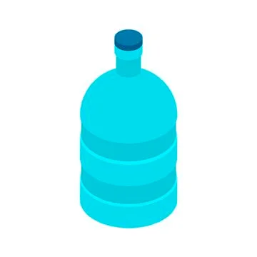 Bottle of water on white background. Vector illustration. EPS 10. Stock Illustration