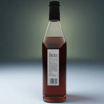 Bottle of whisky 3D Model