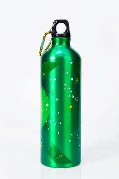 Bottle white background. Foto stock