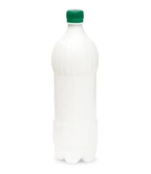 Bottle from white plastic Stock Photos