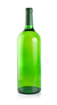 Bottle of white wine Stock Photos