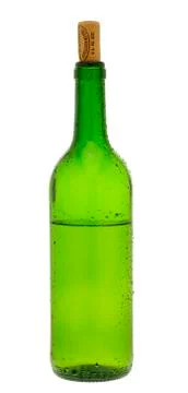 Bottle of white wine Stock Photos