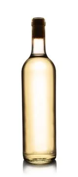 Bottle of white wine Stock Photos