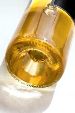 Bottle of white wine Stock Photos