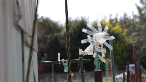 Bottle windmill Stock Footage 236689081