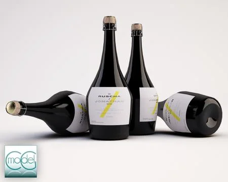 Bottle wine 6 3D Model