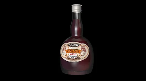 Bottle Of Wine Video stock 27428724