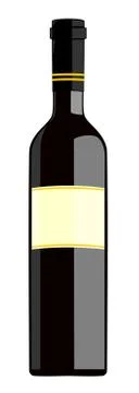 Bottle of wine Stock Illustration