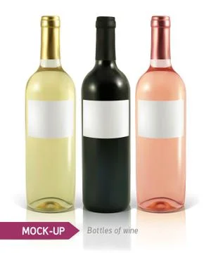Bottle of wine Stock Illustration