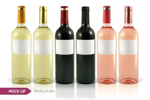 Bottle of wine Stock Illustration