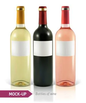 Bottle of wine Illustrazione stock