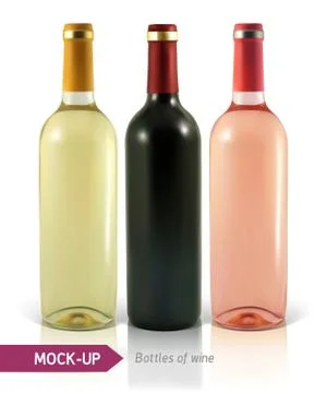 Bottle of wine Illustrazione stock