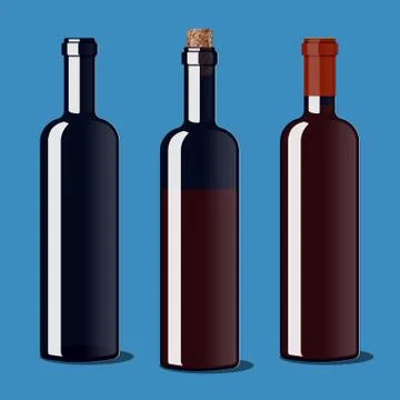 Bottle of wine Stock Illustration