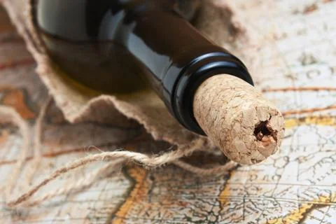 Bottle of wine Stock Photos