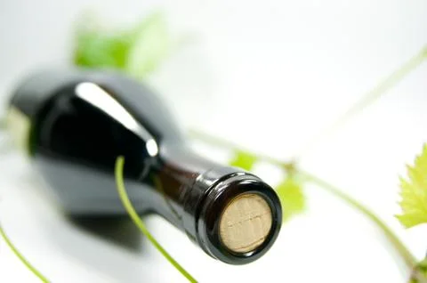 Bottle of wine Stock Photos