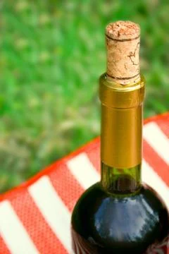 Bottle of wine Stock Photos