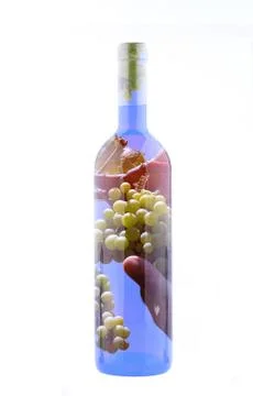 A bottle of wine Stock Photos