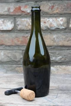 Bottle of wine Stock Photos