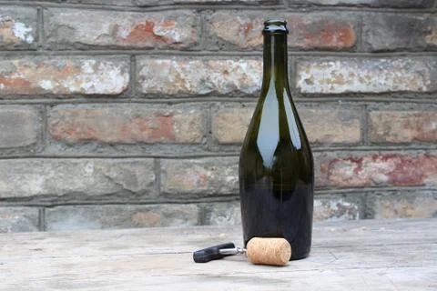 Bottle of wine Stock Photos