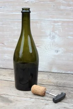 Bottle of wine Stock Photos