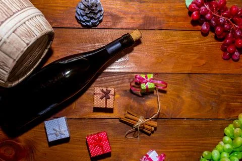 Bottle of wine Foto stock