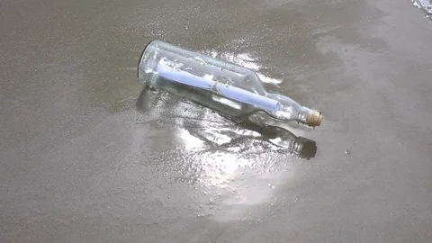 Bottle_message Stock Footage 94124142
