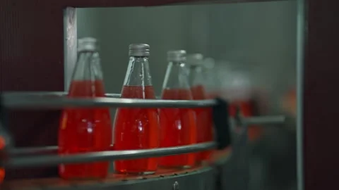 Bottled Beverage Production 스톡 동영상 333553499