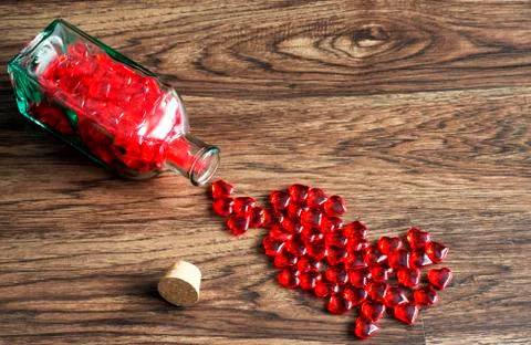 Bottled heart Stock Photos
